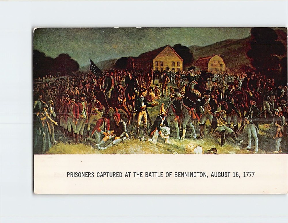 Postcard Prisoners Captured At The Battle Of Bennington Waloomsac USA