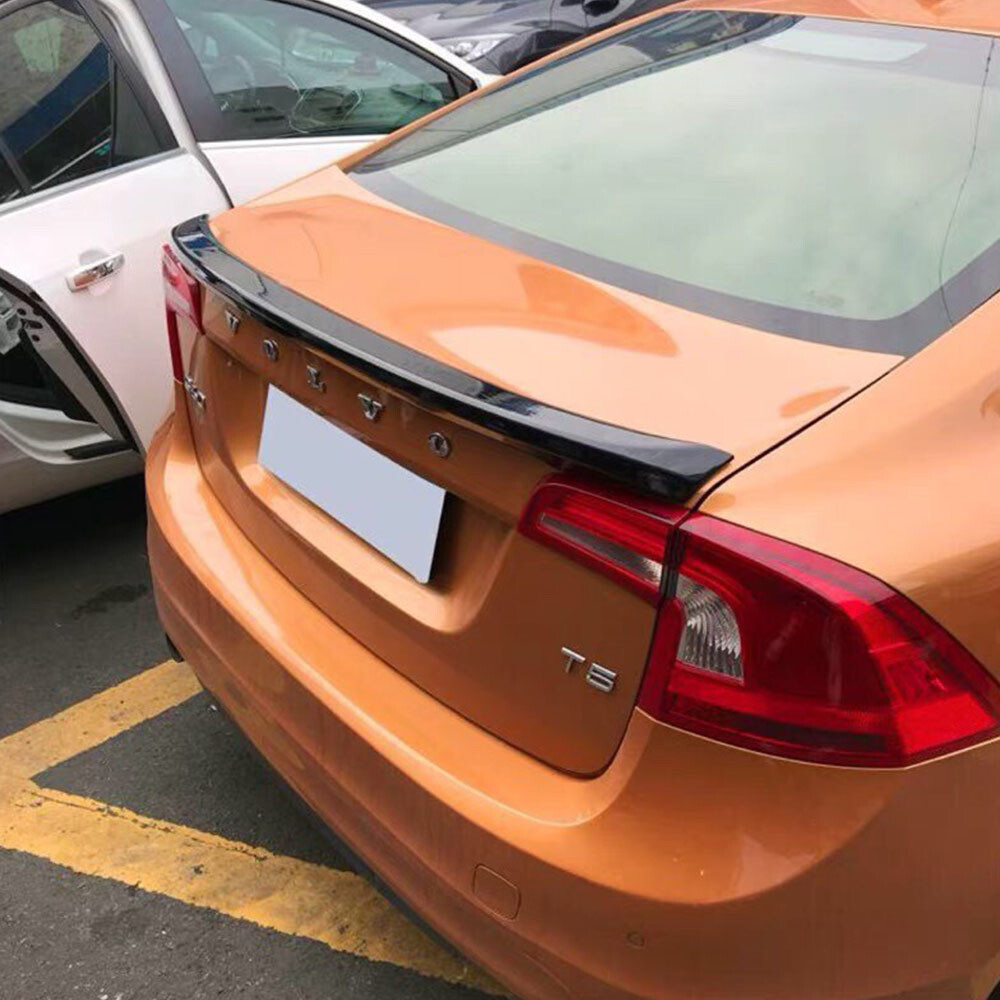 Matte Black 2011-2018 Fit For Volvo S60 T5 T6 OE Look Rear Trunk Spoiler Wing