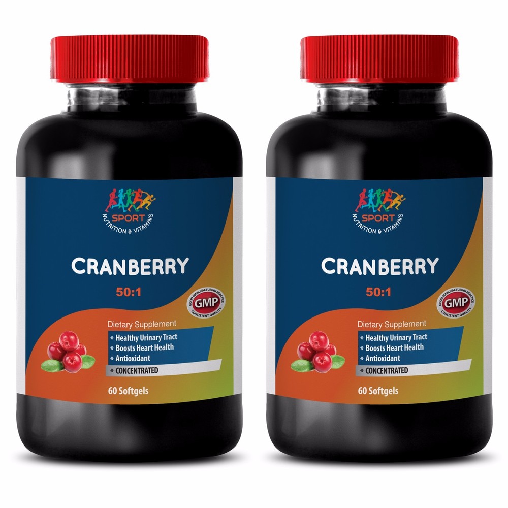 Bladder Detox - Cranberry Extract 50:1 272mg - Cranberry Softgels Bounty 2B