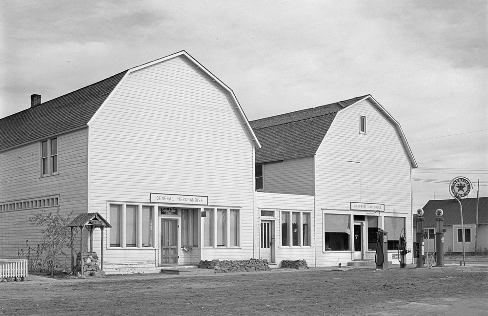 1940 Gas Station & General Store, Jay Em, Wyoming Old Photo 13