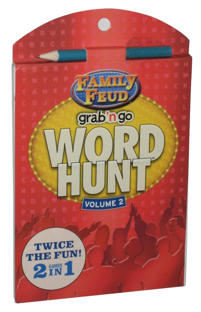 Family Feud Grab N Go Word Hunt Puzzle Vol. 2 Paperback Book w/ Pencil
