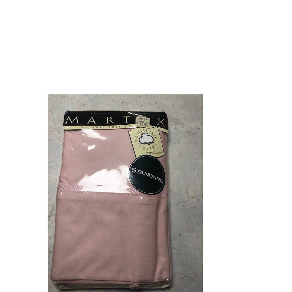 Martex 100% Cotton Pink Standard Pillowcases New