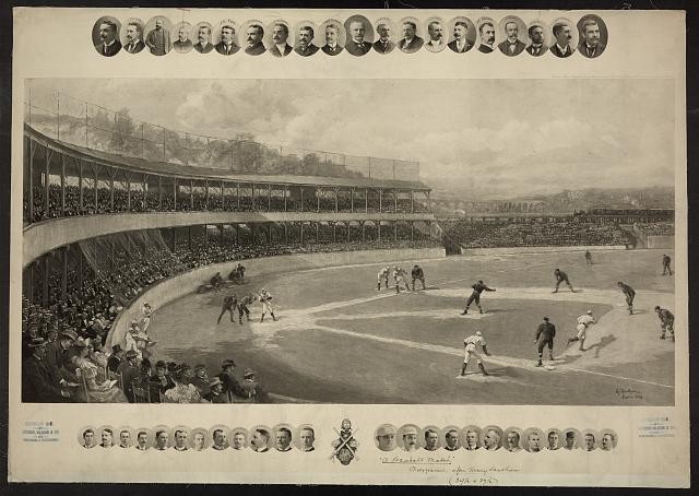 A Baseball Match,1894 Temple Cup,Baltimore Orioles,New York Giants,Polo Grounds