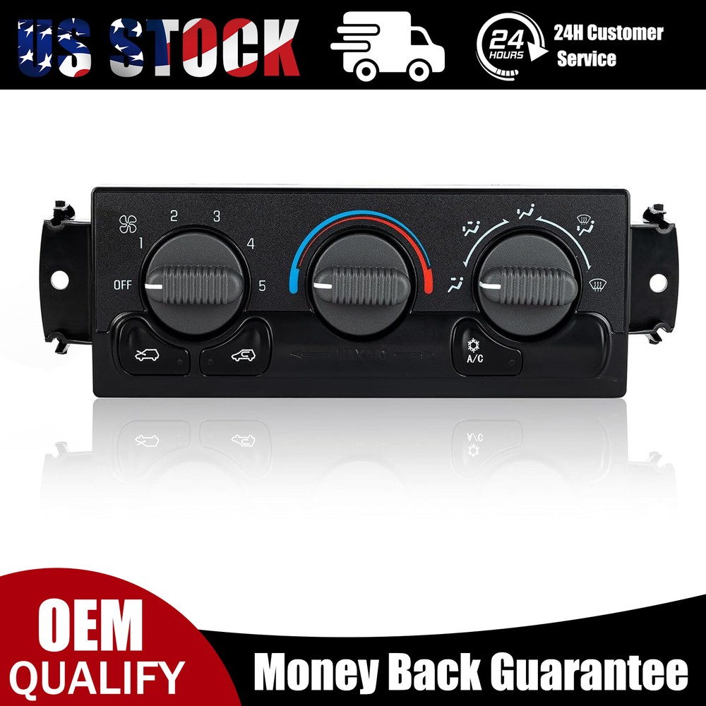 HVAC Climate Control Module Panel 599-266 For 99-02 Chevy Silverado Sierra 1500