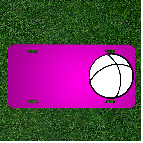 Custom Personalized Car License Plate With Add Names To Beach Ball Volleyball