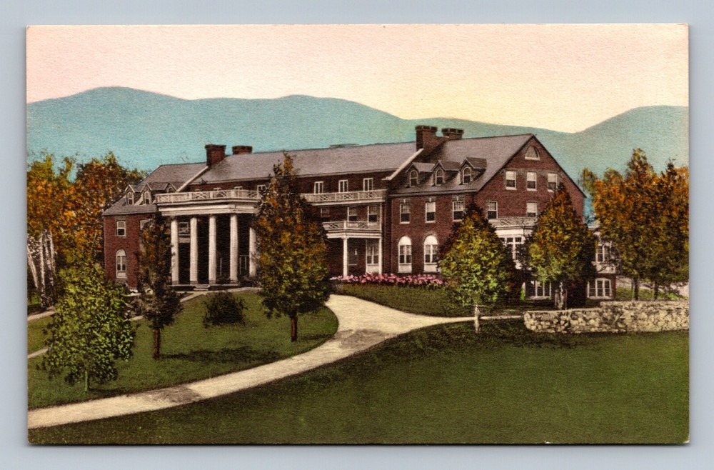 Luray Virginia The Mimslyn Hotel Albertype Hand Colored Postcard