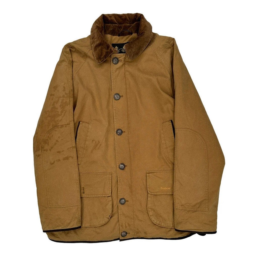 Barbour Waterproof Jacket - Large Brown Cotton