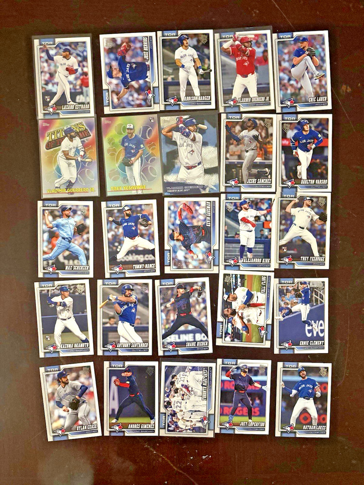 2026 Topps Toronto Blue Jays 25-Card Lot Vlad Jr Yesavage RC Inserts