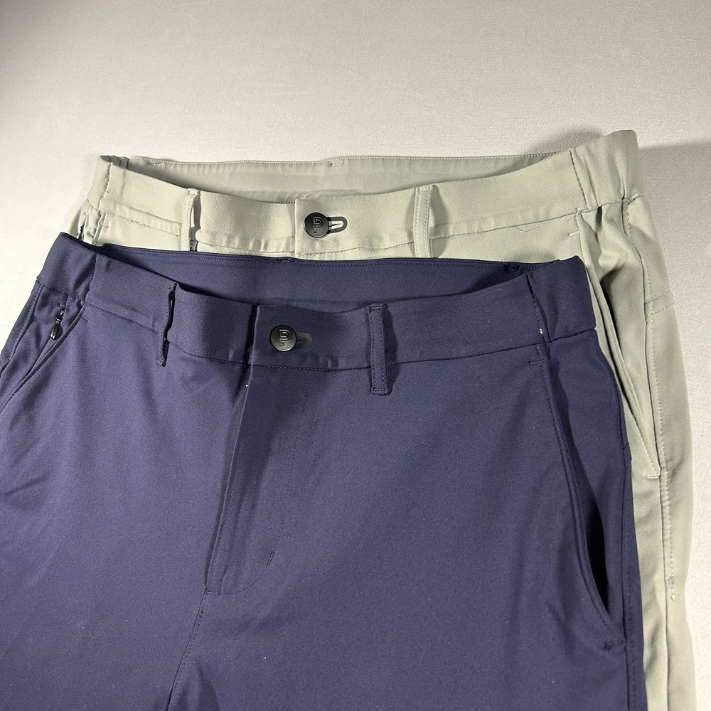 Mens Public Rec Gamechanger Pants Lot 2 Gray Navy 32x30 Slim Stretch Casual