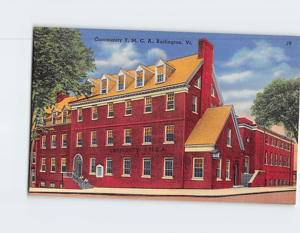 Postcard Community YMCA Burlington Vermont USA