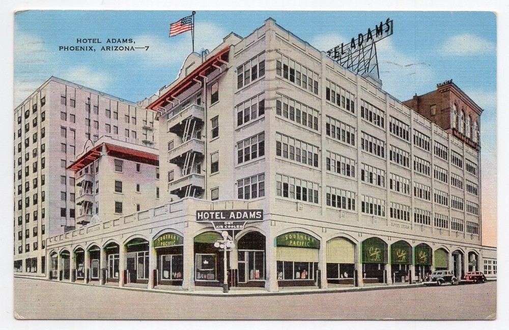1940s? Linen - Hotel Adams - Phoenix, Arizona