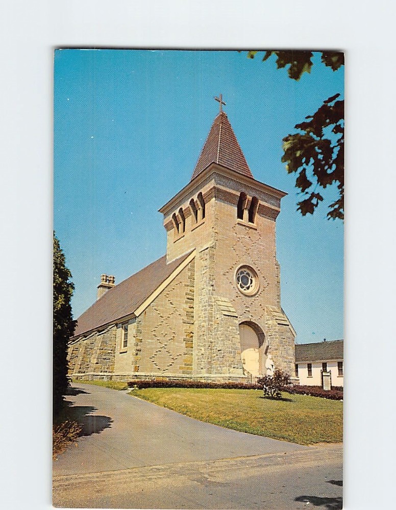 Postcard Saint Agnes Roman Catholic Church Niantic Connecticut USA