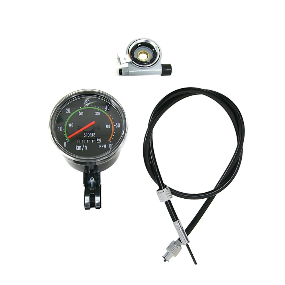 Speedometer Analog Mechanical Odometer With Hardware Vintage Style Bicycle Bike