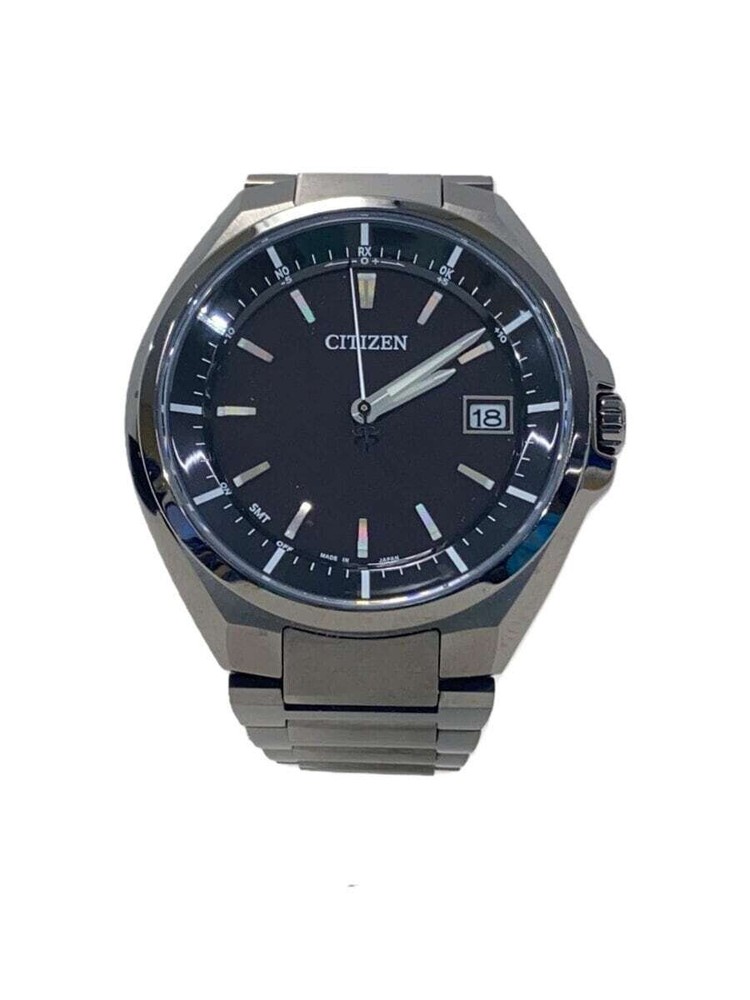 CITIZEN Citizen Solar watch Analog BLK BLK Titanium Atessa Radio controlled Ec