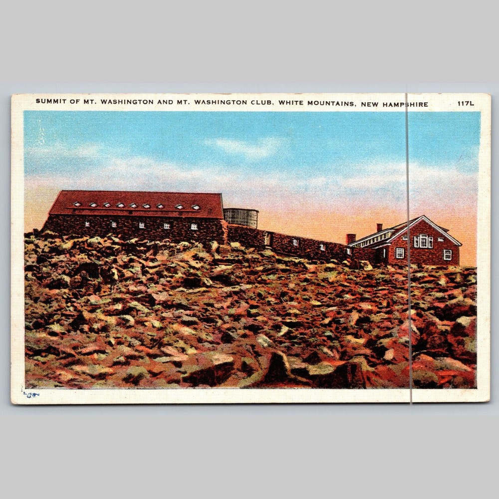 Postcard Summit of Mt. Washington Club, White Mountains, New Hampshire