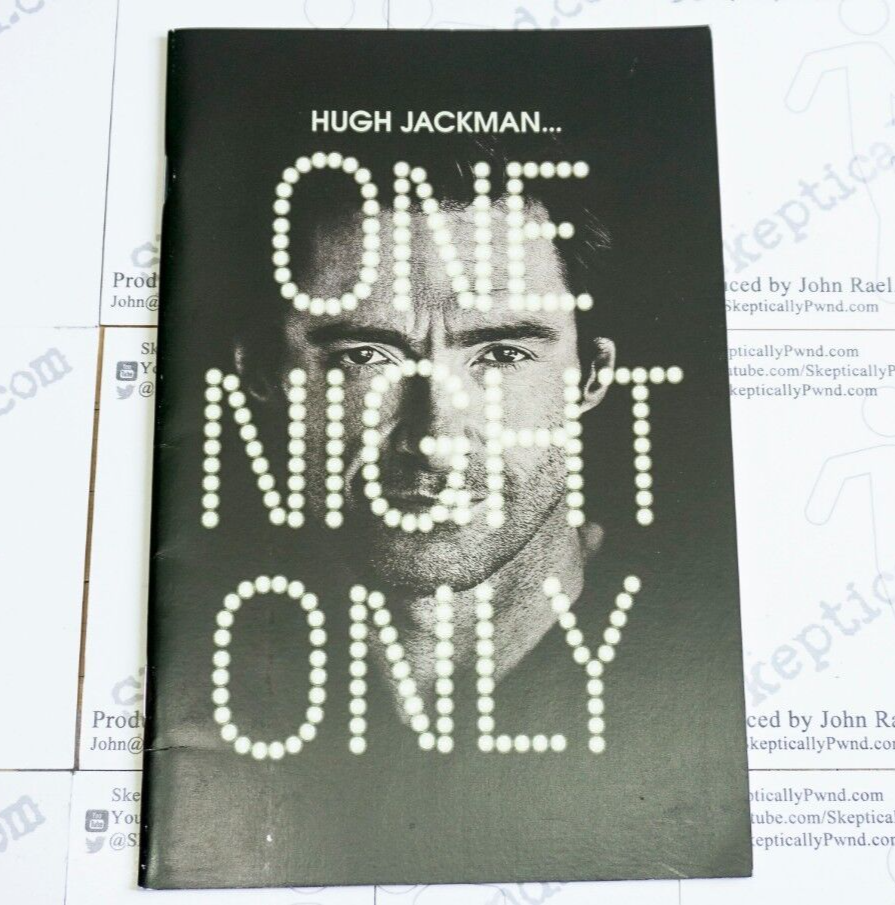 Hugh Jackman “One Night Only” Show Program Dolby Theater