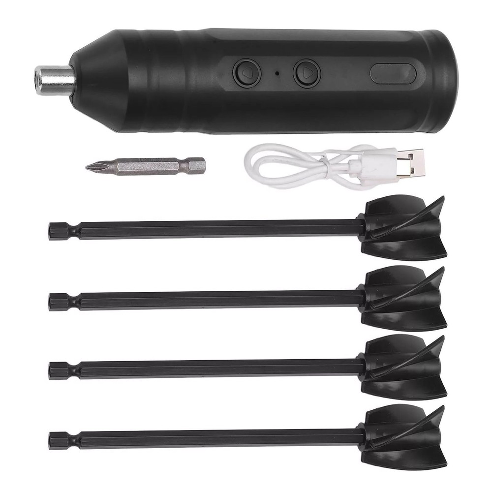 Rechargeable Epoxy Resin Mixer with 4 Stir Rods & Slow Powerful Motor