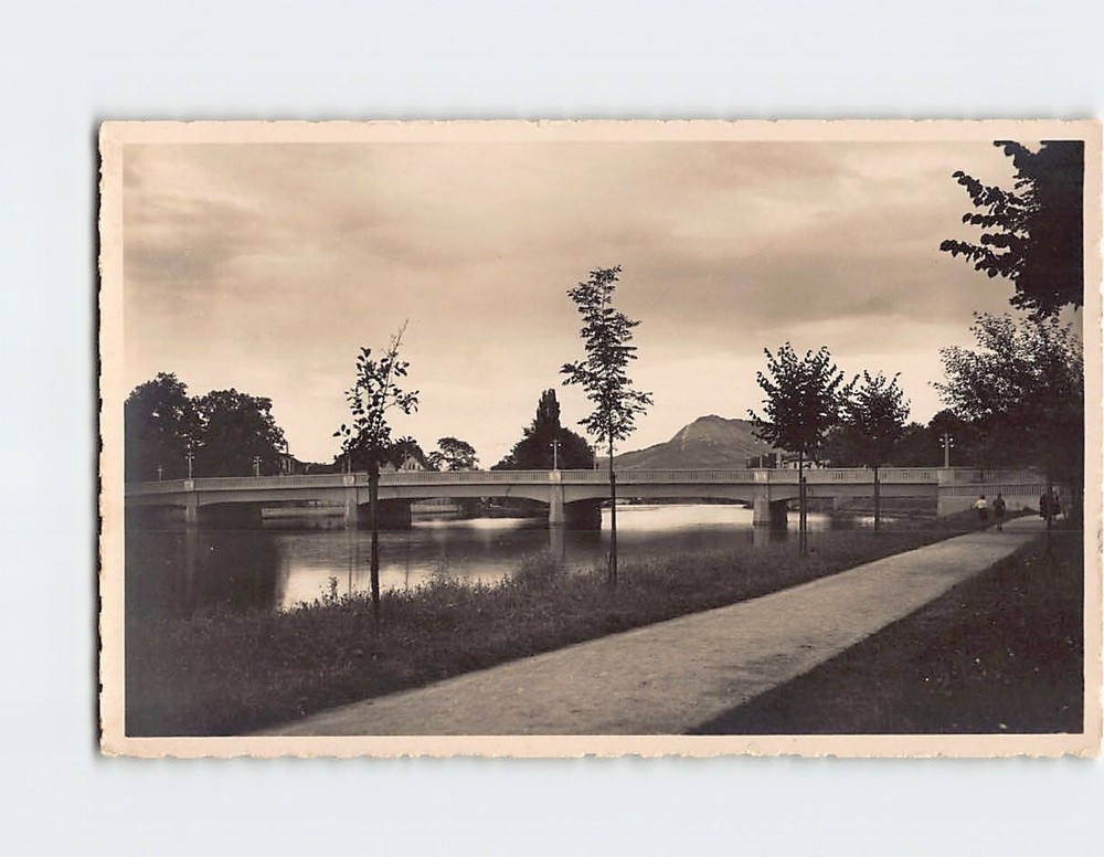 Postcard Paradiesbrücke Jena Germany