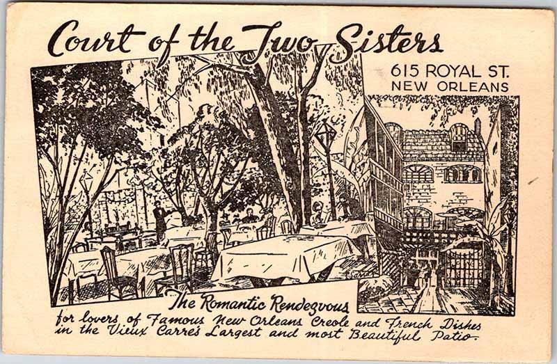 Postcard RESTAURANT SCENE New Orleans Louisiana LA m/09 AM6033