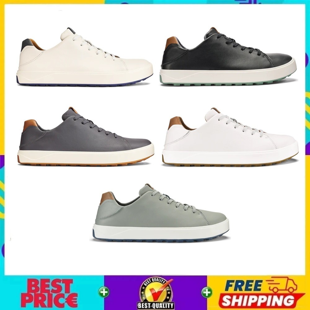 🔥 Sale! Men’s Olukai Wai‘alae Leather Golf Shoes - 5 Color - Free Shipping⚡
