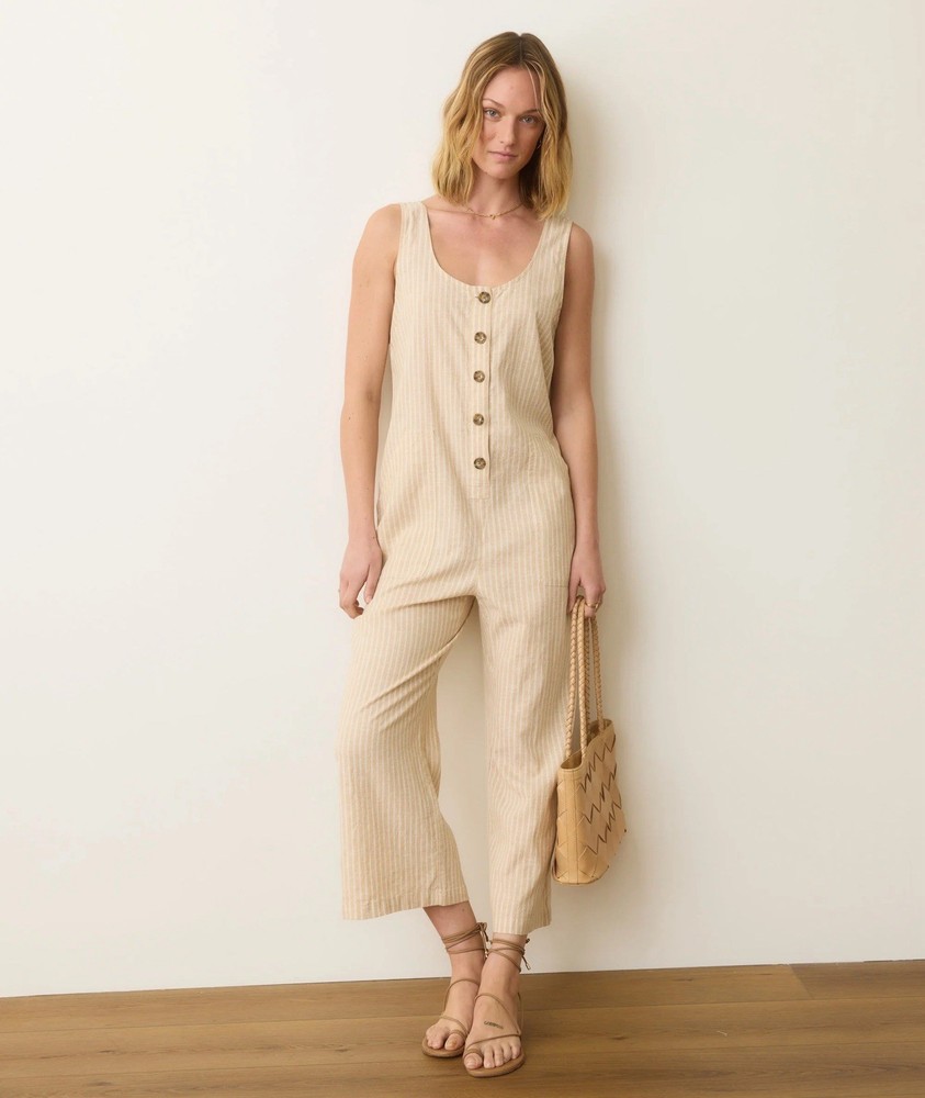 MARINE LAYER Women’s Striped Romper Xl