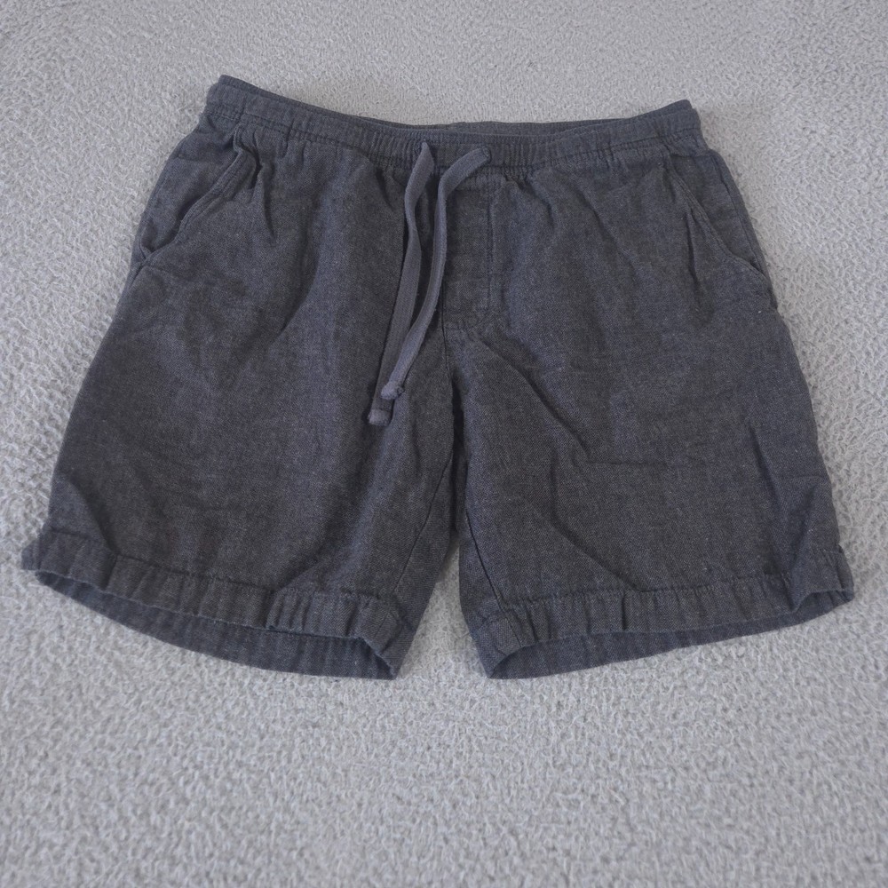 Banana Republic Shorts Mens Medium Black Linen Blend Deck 8