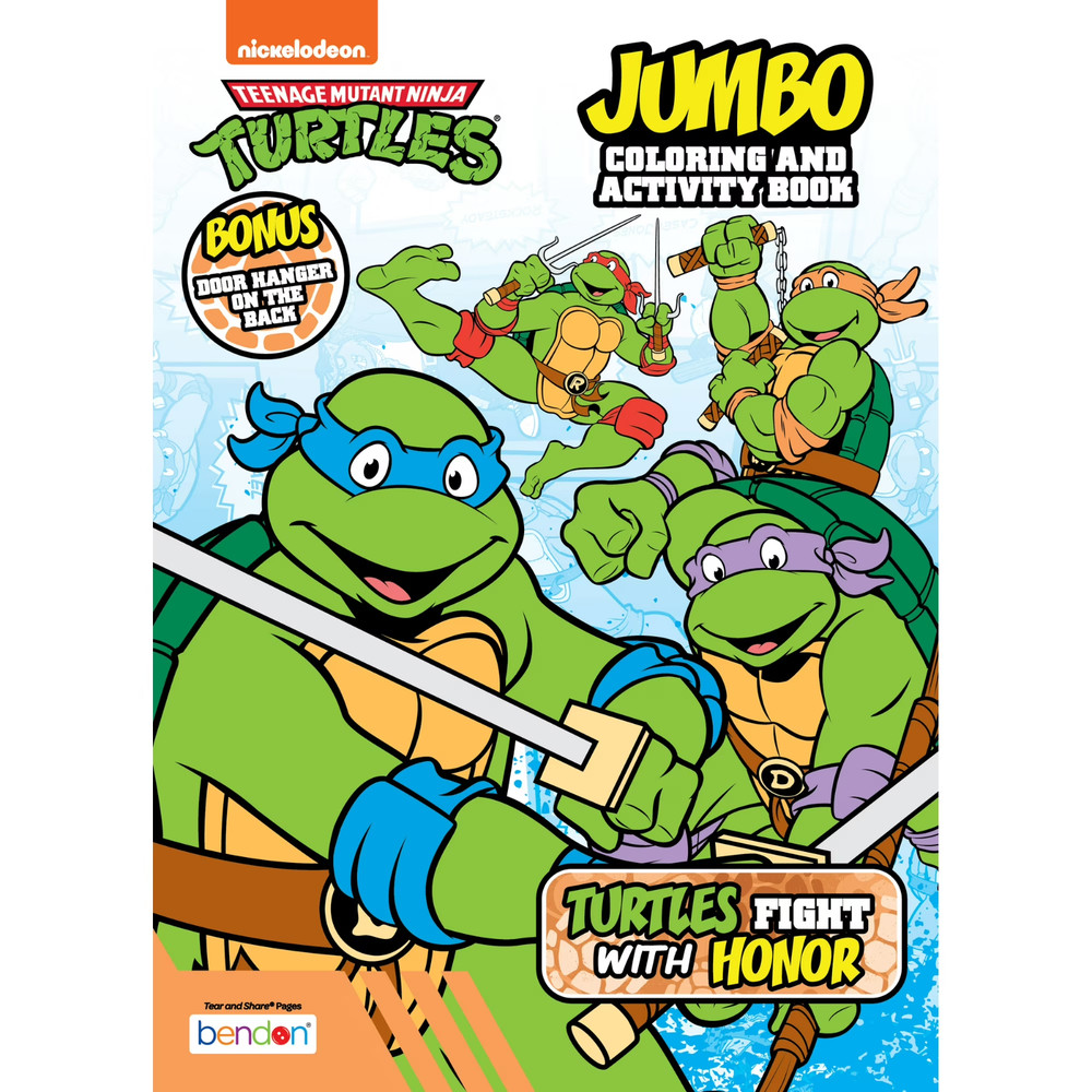 Teenage Mutant Ninja Turtles Jumbo Coloring Book, 64 Pages by Bendon