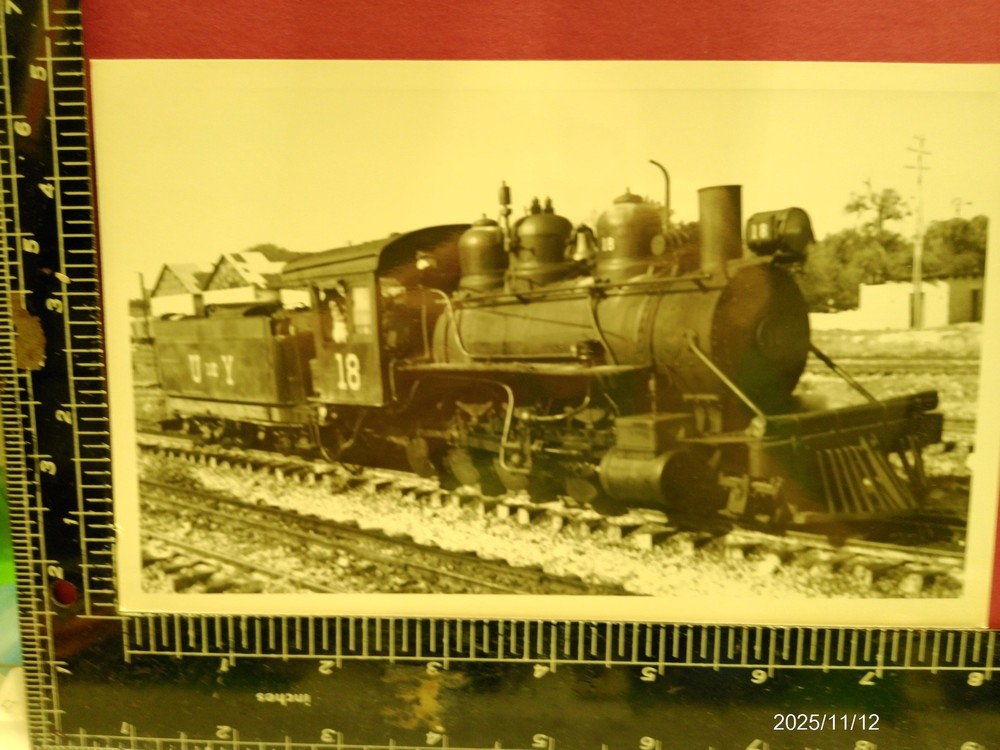 United Of Yucatan Railroad 2-8-0 Ng Locomotive #18 Photo Merida Yacatan 1961
