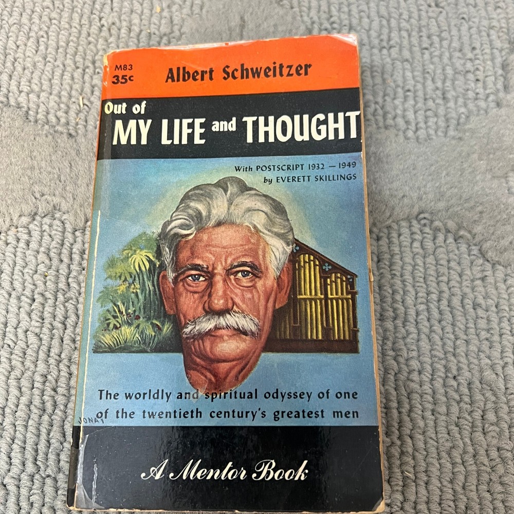 Out of My Life and Thought Philosophy Paperback Book Albert Schweitzer 1955