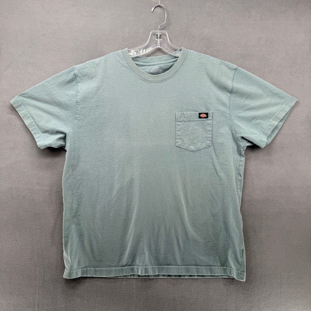 Dickies Mens T Shirt Light Green Pocket Tee Short Sleeve Size XL TC
