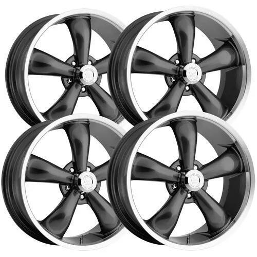 (Set-4) Vision 142 Legend 18x8.5 5x4.5 5x114.3 32mm Gunmetal Wheels 18 inch