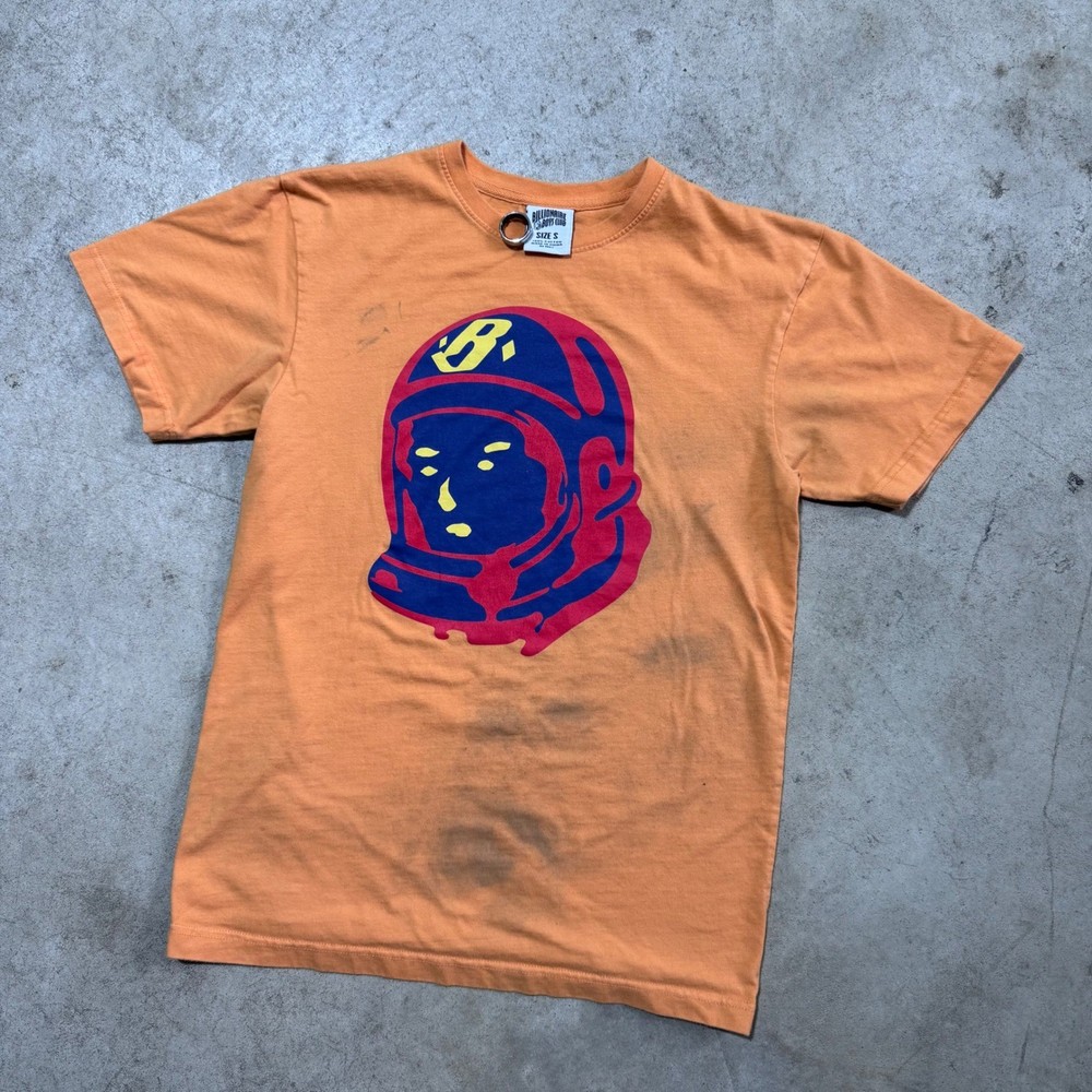 Billionaire Boys Club T-Shirt Orange Astronaut Graphic Tee Streetwear Size Small