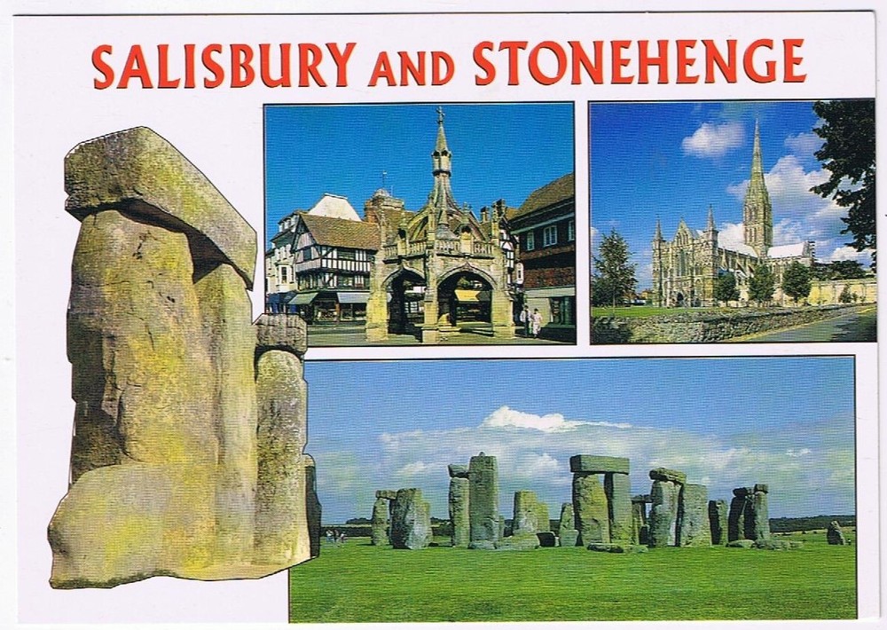 Postcard Salisbury & Stonehenge England UK