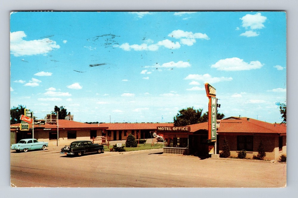 Amarillo TX-Texas Skyline Motel & Coffee Shop Advertising Vintage c1958 Postcard