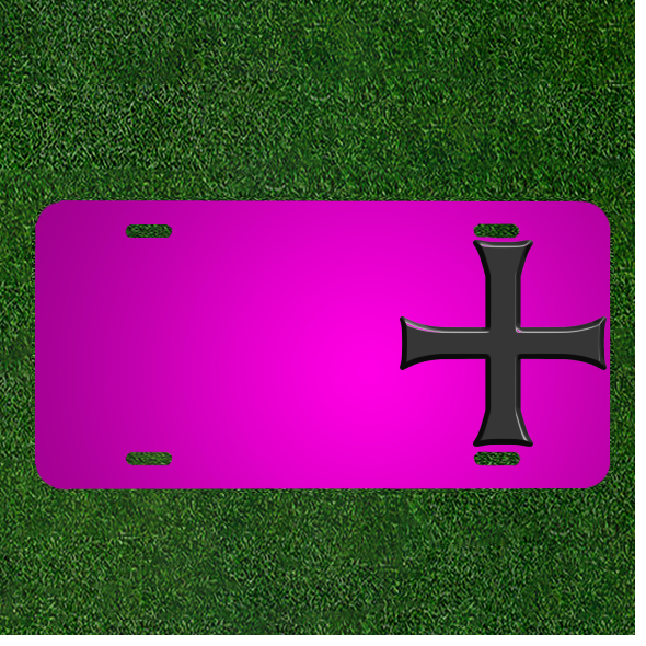 Custom Personalized Car License Plate With Add Names To Crusade Cross Crusader