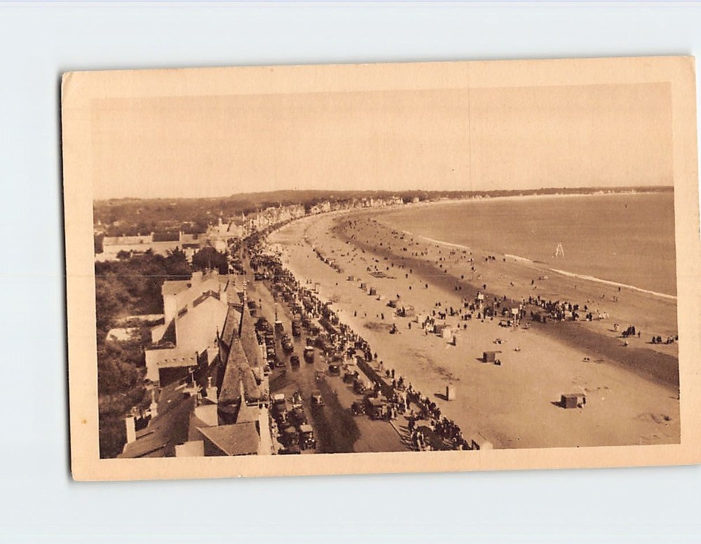 Postcard Aerial View Beach Scene La Baule France