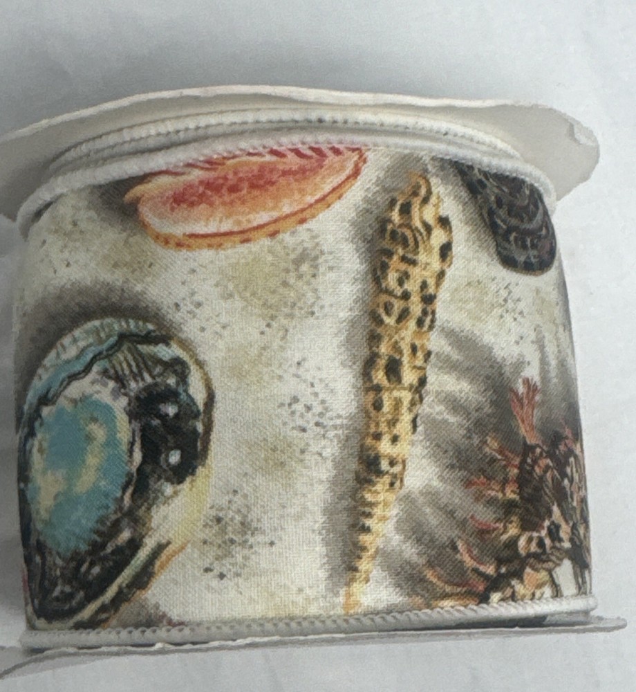 Sea Shell Wired Ribbon Dynasty Collection Reliant Beach Decoration