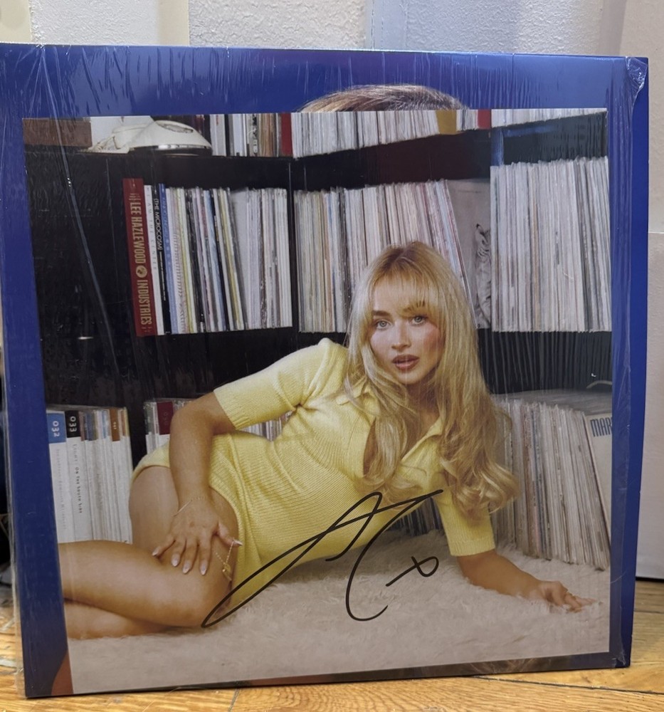 Sabrina Carpenter Short N Sweet Blue Vinyl LP With Signed Insert