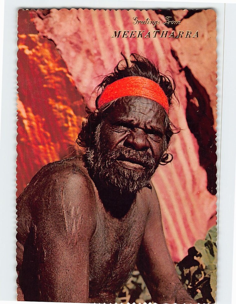 Postcard Australian Aboriginal Tribesman Northern Territory Australia