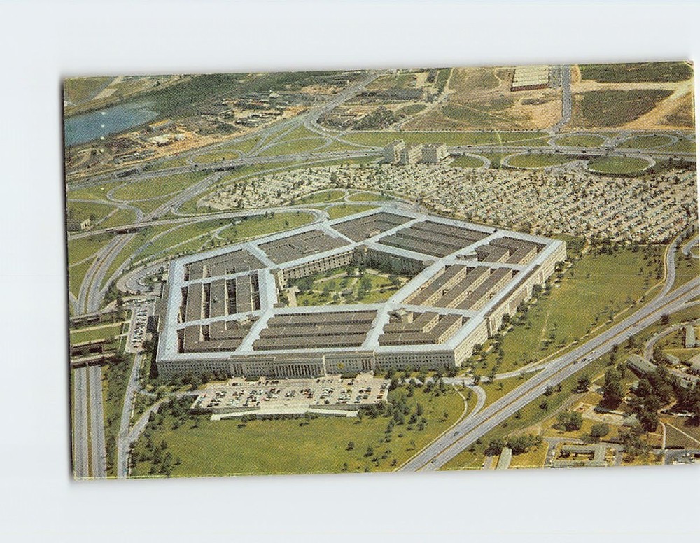 Postcard Aerial View Pentagon Arlington Virginia USA