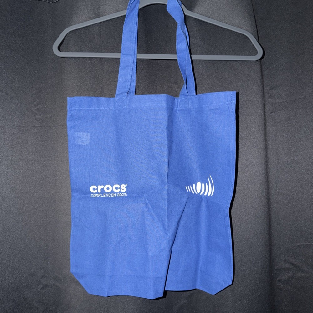 Crocs ComplexCon 2025 Exclusive Steven Smith Ripple Rare Swag Carry Blue Tote