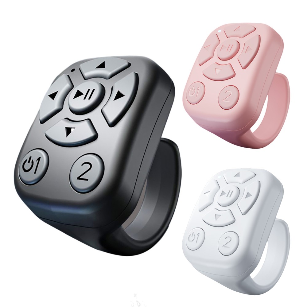 Smart Auto Page Turner Ring with Remote Control and Camera Shutter Functionality