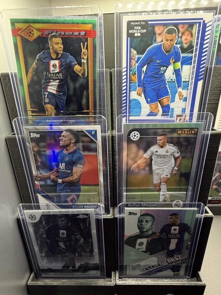 Kylian Mbappe 6 Card Lot PSG Real Madrid France Topps Merlin Donruss Soccer