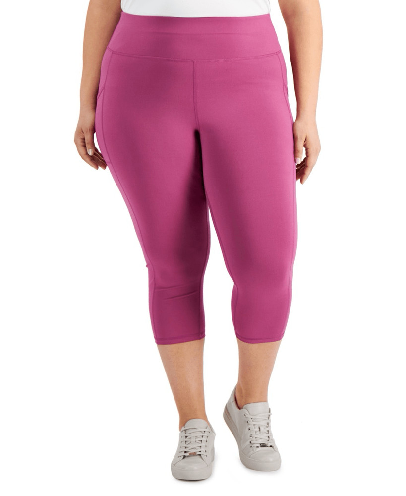 ID Ideology Women S Cropped Leggings Purple Size 1X