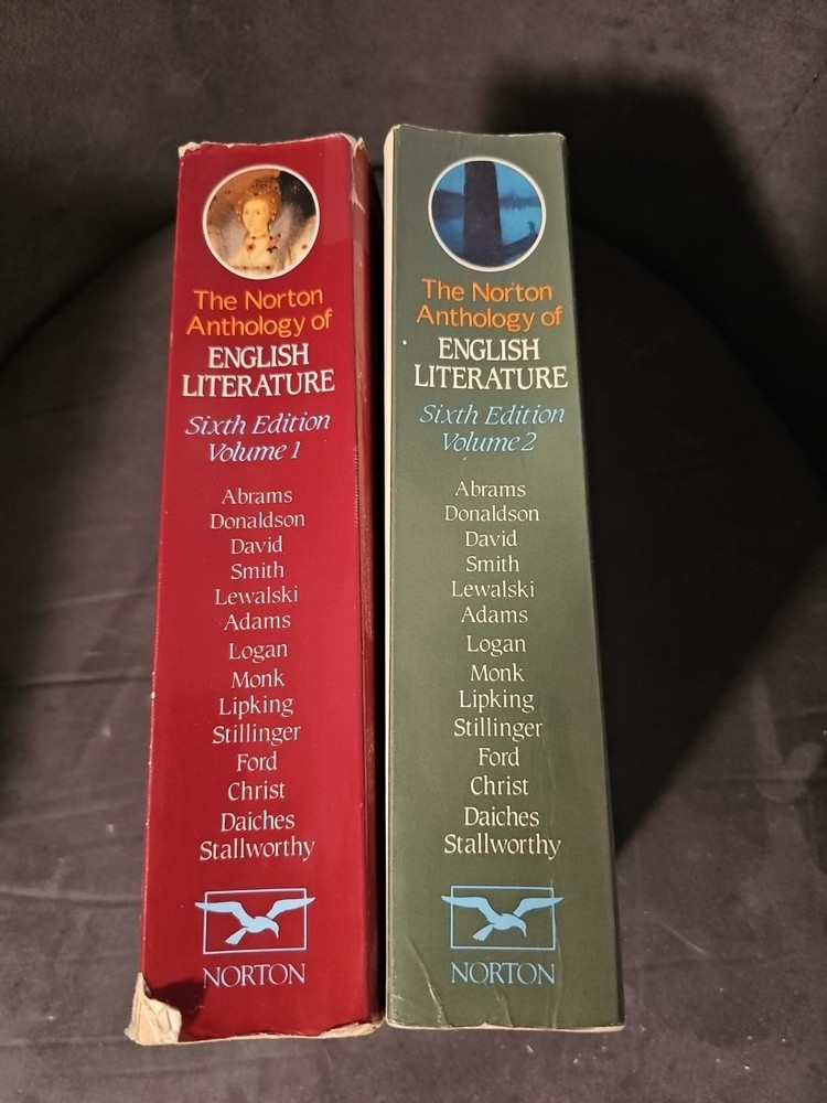 The Norton Anthology of English Literature Sixth Edition Volumes 1 & 2