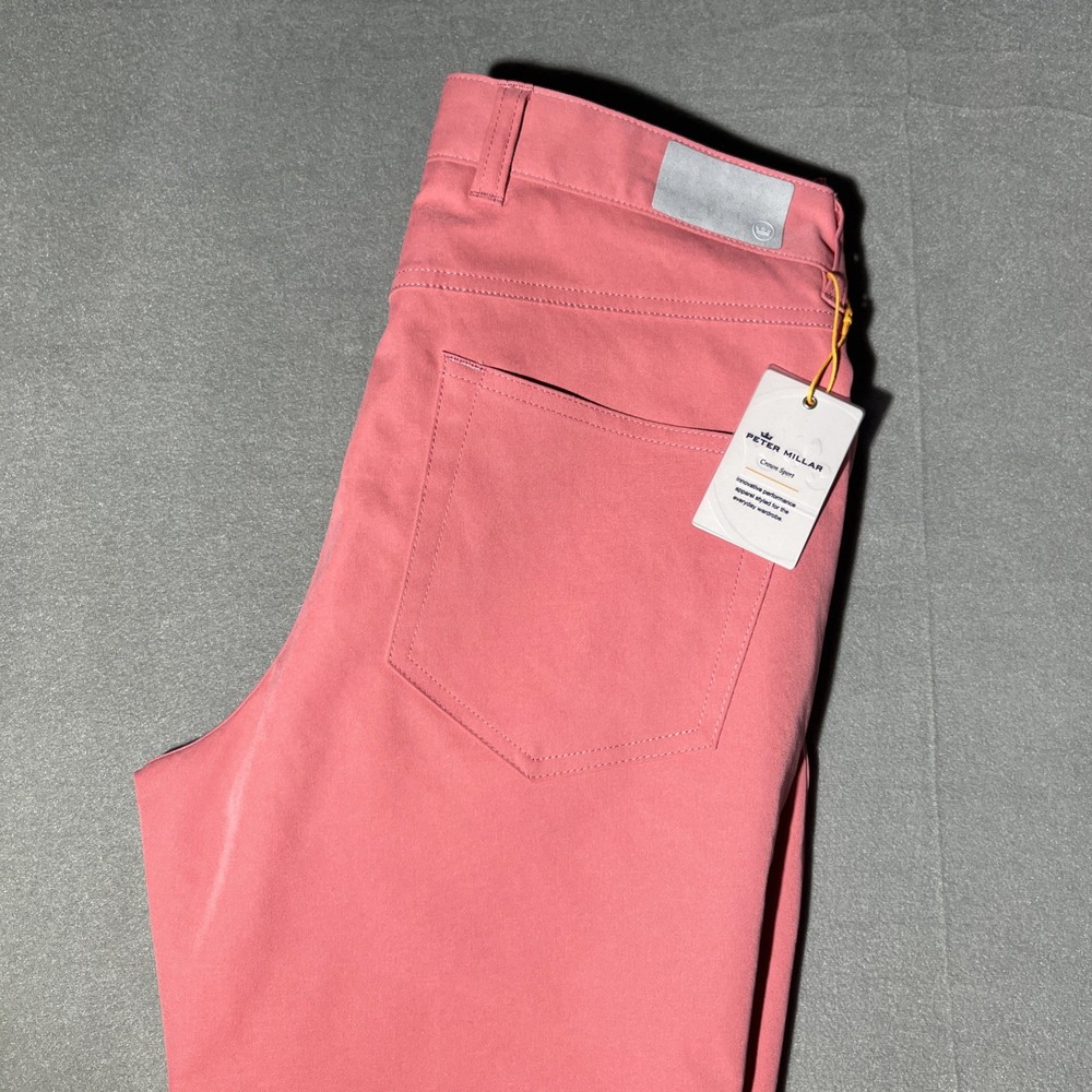 NWT $150 Peter Millar Crown Sport Pants Mens 30x32 Eb66 Performance 5 Pocket