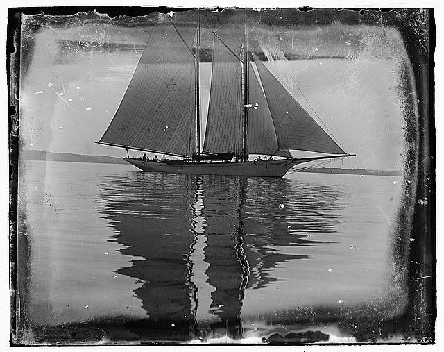 Photo:Schooner Sailboat 1918 1920