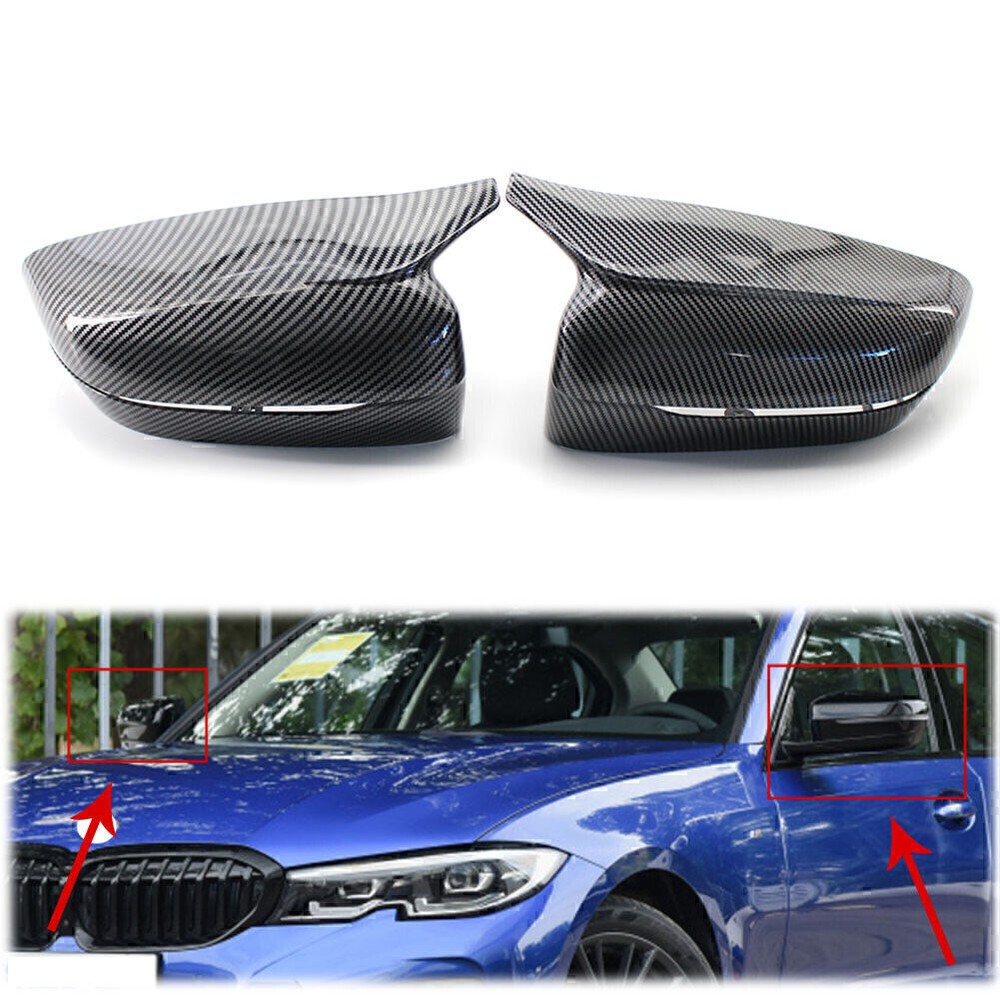 For BMW G20 New 3 Series 2019-2021 LHD Carbon M Style Rearview Side Mirror Cover