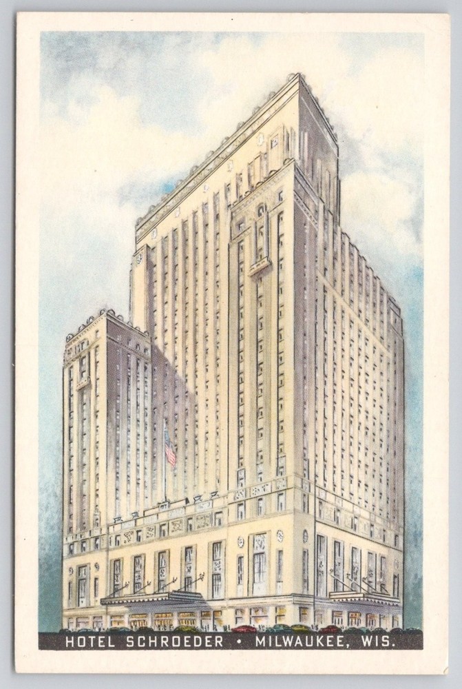 Hotel Schroeder Milwaukee WI Vintage Postcard - 