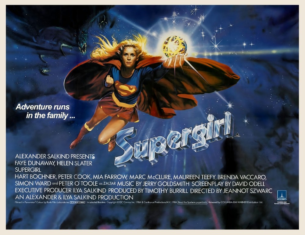 SUPERGIRL 1984 UK Quad poster print 30x40 HELEN SLATER FREE PETER O'TOOLE FREEPP